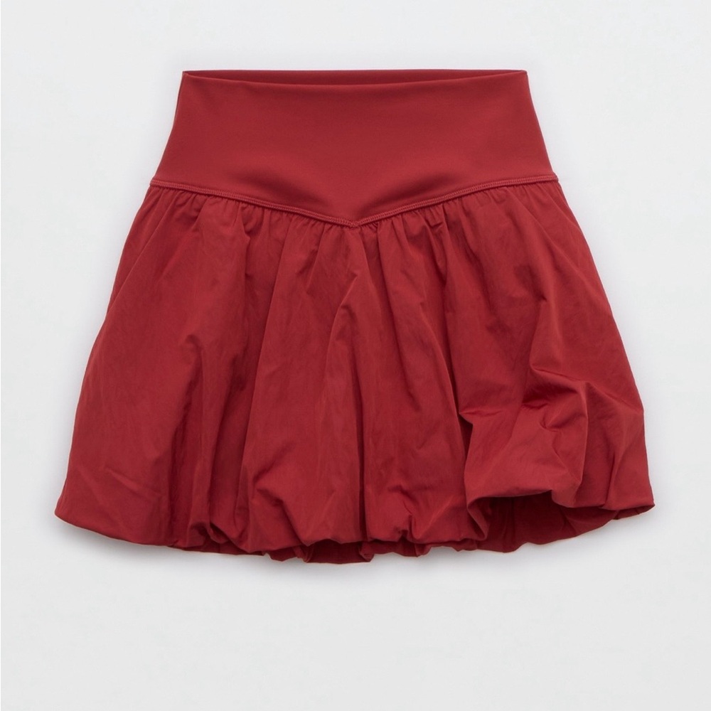 Offline by Aerie Maroon Bubble Skort